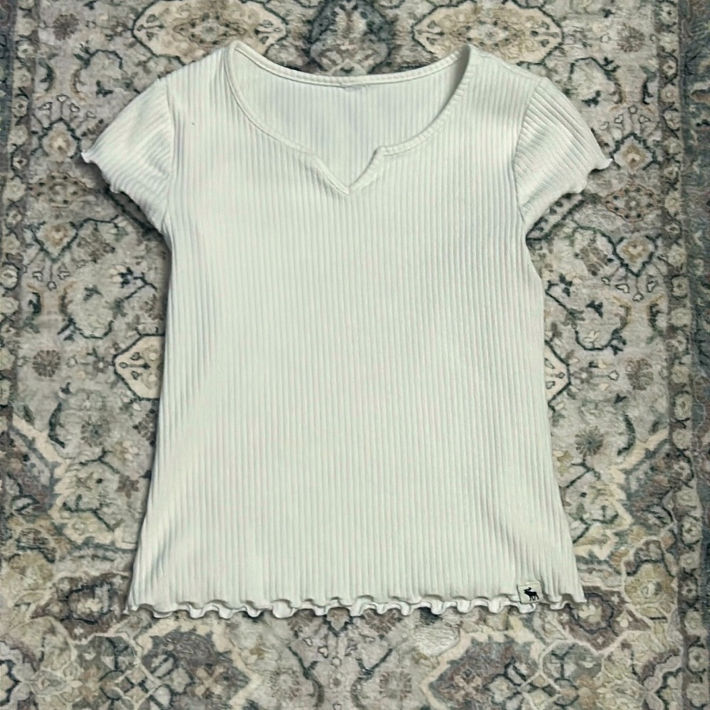 Abercrombie white tank size 10 12